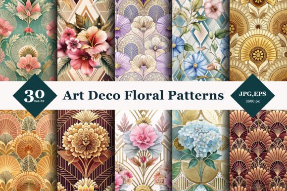 Art Deco Floral Seamless Patterns 03: A Comprehensive Evaluation