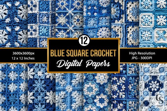 Blue Granny Square Crochet Patterns: A Digital Resource for Crafters