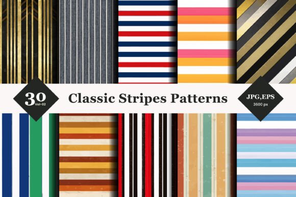 Classic Stripes Seamless Patterns 02