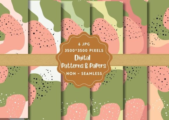 Cow Prints Digital Paper Patterns