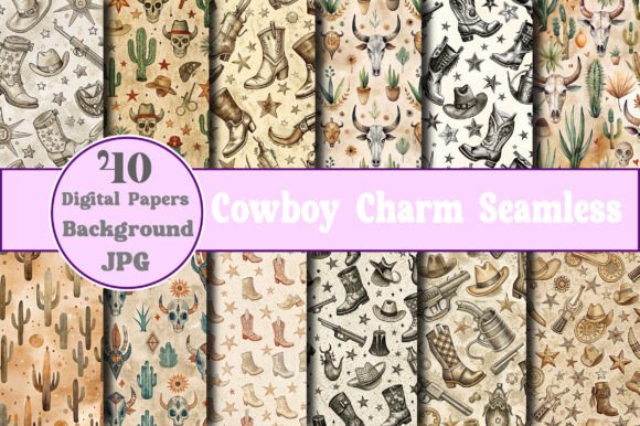 Evaluating Cowboy Charm Seamless Patterns for Versatile Creative Projects
