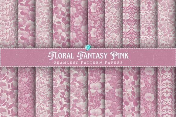 Floral Fantasy Pink Seamless Patterns: A Strategic Asset for Digital and Print Creators