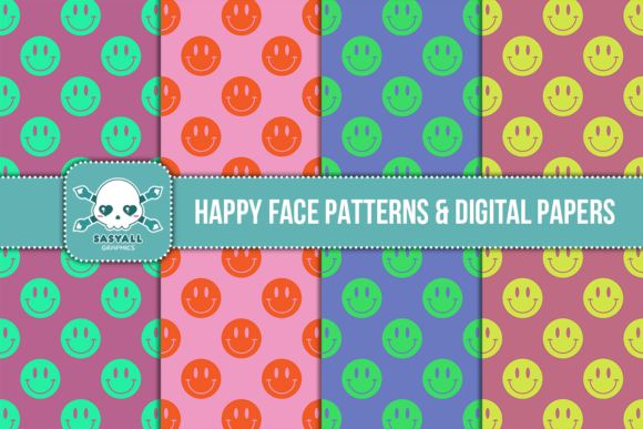 Happy Face Patterns Digital Papers: A Practical Review for Designers and Creators