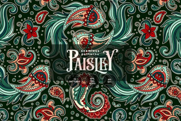 Paisley Seamless Arabesque Patterns