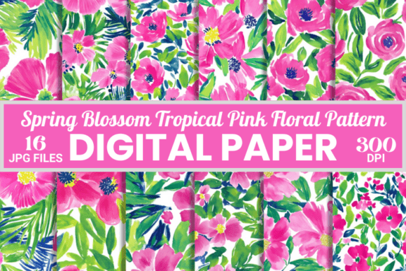 Spring Blossom Tropical Floral Patterns: Elevating Digital Design and Physical Crafts in 2025
