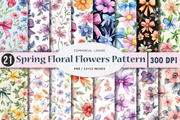 Spring Summer Floral Flowers Patterns
