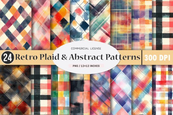 Strategic Application of Plaid Abstract Seamless Patterns in Digital and Physical Design