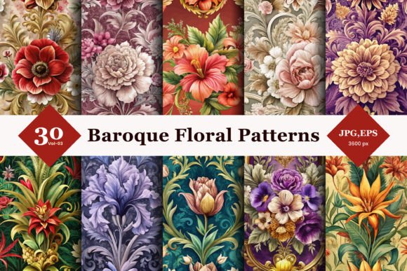 The Renaissance of Ornamentation: Why Baroque Floral Seamless Patterns 03 is Reshaping Modern Creative Workflows